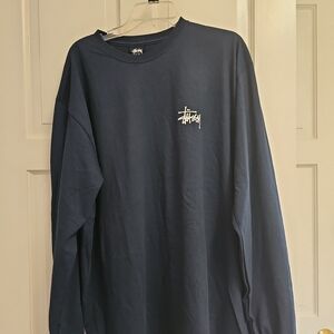 New Stussy stock logo long sleeve